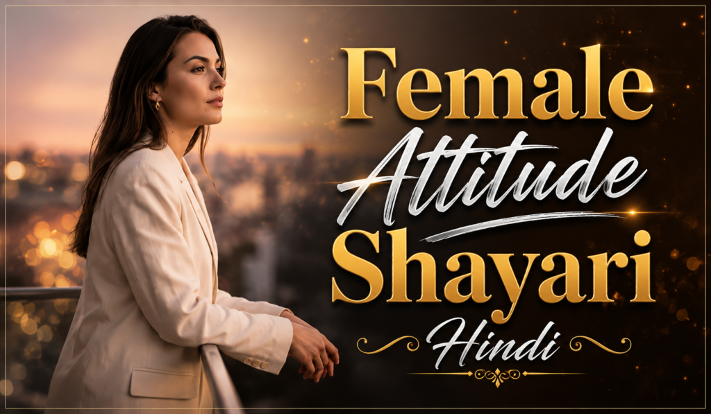 female attitude shayari