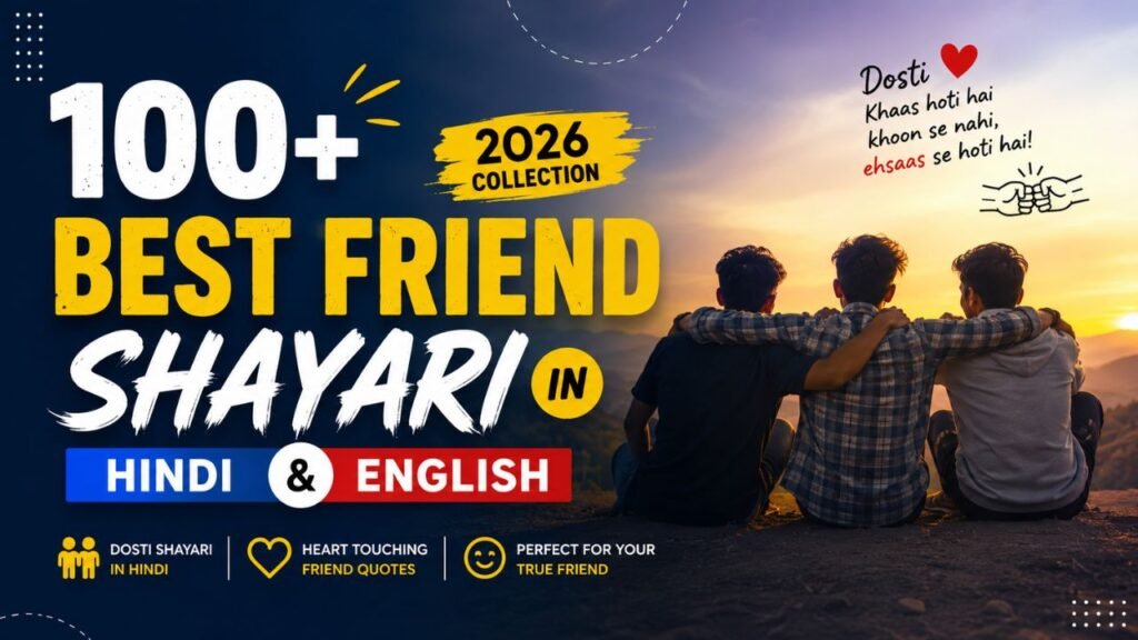 100+ Best Friend Shayari in Hindi & English (2026 Collection)