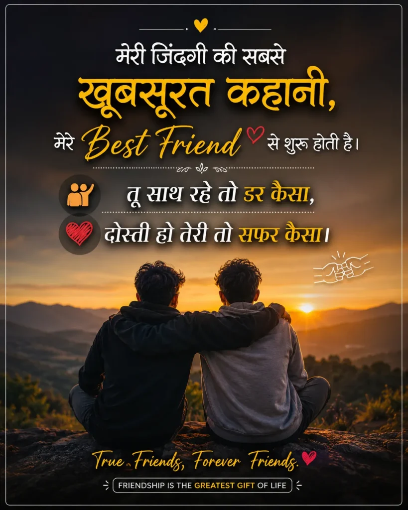 best friend shayari