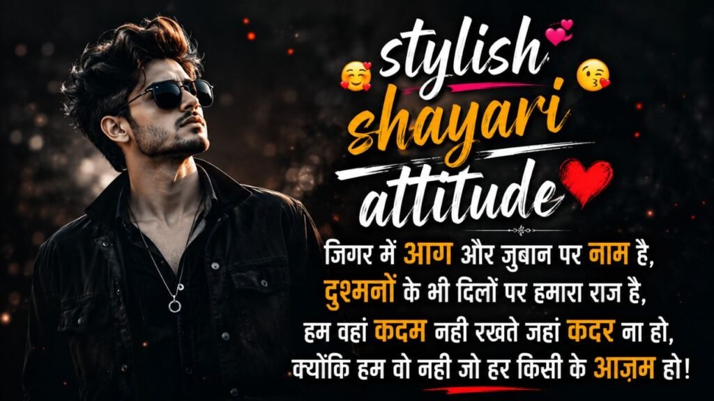 stylish 💕 😘 shayari attitude❤ hindi