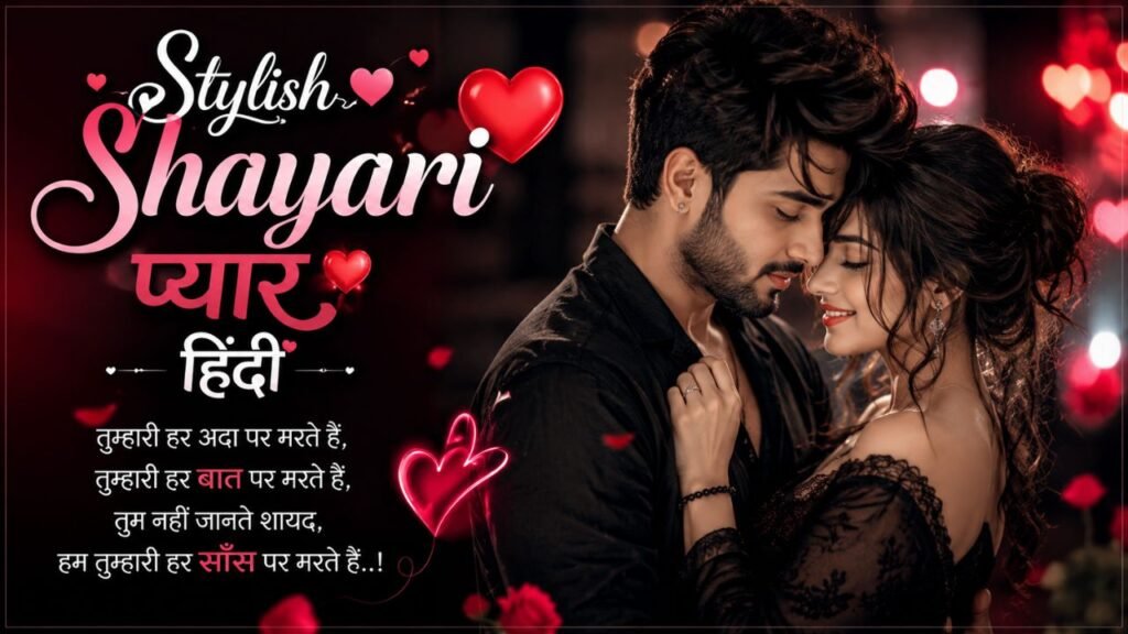stylish 💕 😘 shayari प्यार❤ hindi